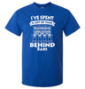 Spent a Lot of Time Behind Bars Pub T-Shirt (Royal Blue