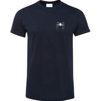 Huntsman Spider Left Chest Logo T-Shirt (Navy Blue)