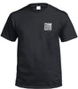 Frodo Lives Left Chest Logo T-Shirt (Black & White, Regular and Big Sizes)