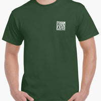 Frodo Lives Left Chest Logo T-Shirt (Forest Green)
