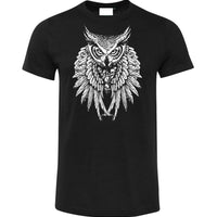 Skull Keeper Owl T-Shirt (Black)