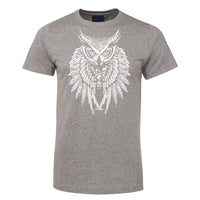 Skull Keeper Owl T-Shirt (Marle Grey)