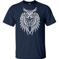 Skull Keeper Owl T-Shirt (Navy)
