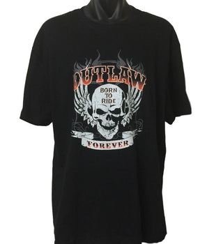 Outlaw Forever T-Shirt (Black, Regular and Big Sizes)