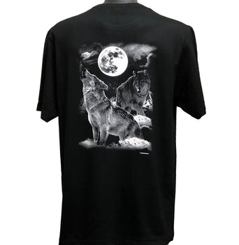 Night Wolves Double Sided T-Shirt (Black, Regular and Big Sizes)