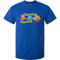 Clowning Around Clownfish T-Shirt (Royal Blue, Regular and Big Sizes)