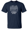 I Don't Like Mornings / People T-Shirt (Navy)