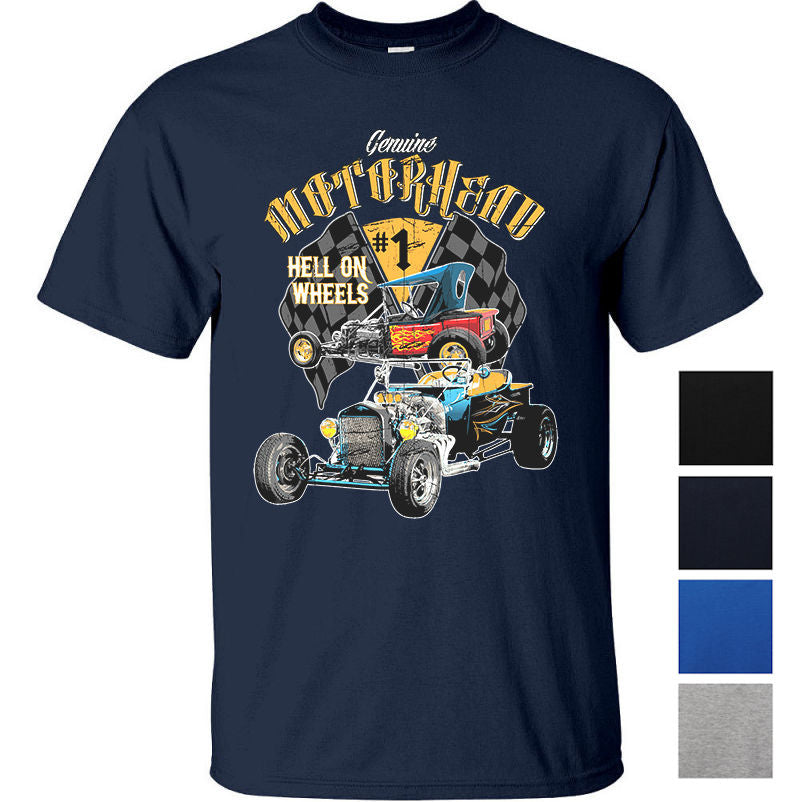 Motorhead Hell on Wheels Hot Rod T-Shirt (Colour Choices)