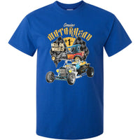 Motorhead Hell on Wheels Hot Rod T-Shirt (Royal Blue)