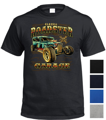 Classic Roadster Garage T-Shirt (Colour Choices)