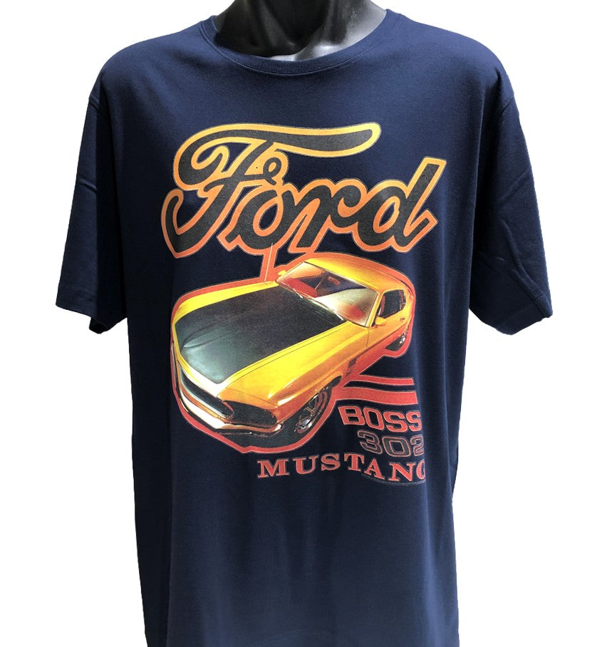 Ford Mustang 302 Boss T-Shirt (Navy)