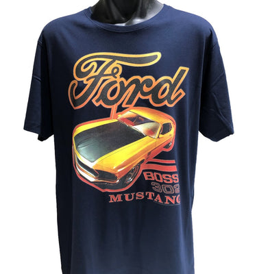 Ford Mustang 302 Boss T-Shirt (Navy)