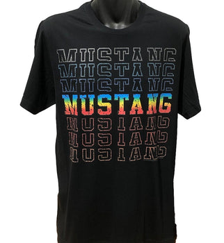 Ford Mustang Fade T-Shirt (Black, Regular and Big Sizes)