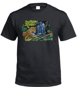 Jaguar Jungle T-Shirt (Black, Regular and Big Sizes)