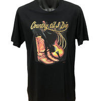 Country Until I Die T-Shirt (Black)