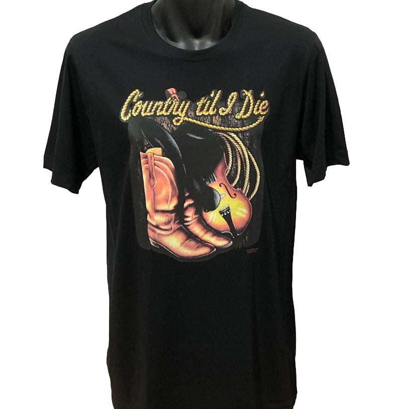 Country Until I Die T-Shirt (Black)