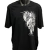 Winged Skull Axe T-Shirt (Black) - Actual Photo