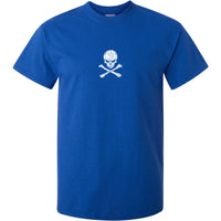 Skull & Crossbones Distressed Logo T-Shirt (Royal Blue)