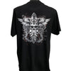 Skull Cross T-Shirt (Black, Back Print, Regular and Big Sizes)