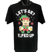 Let's Get Elfed Up! Christmas T-Shirt (Black)