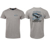 Ford 1969 Mustang Mach 1 T-Shirt (Double-Sided, Marle Grey)