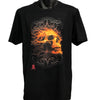 Fire Skull T-Shirt (Black, Regular and Big Sizes)