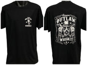 Outlaw Whiskey T-Shirt (Double-Sided, Black)