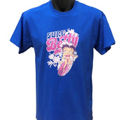Betty Boop Surf T-Shirt (Royal Blue)