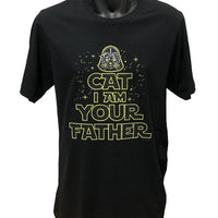 Cat I Am Your Father Sci-Fi T-Shirt (Black)