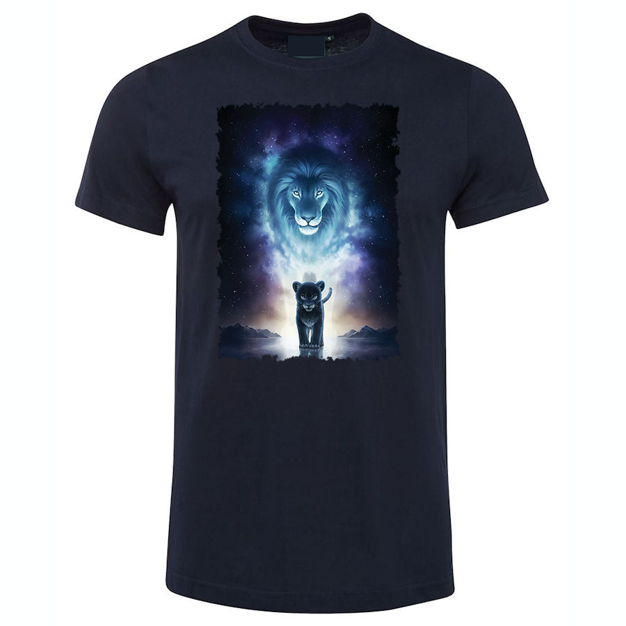 Lion Cub Spirit T-Shirt (Navy, Regular and Big Sizes)