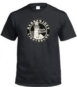 Barrenjoey Lighthouse Palm Beach T-Shirt (Black, Regular and Big Sizes)