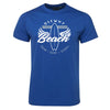 Dee Why Beach Swim Surf Stroll T-Shirt (Royal Blue, Regular and Big Sizes)