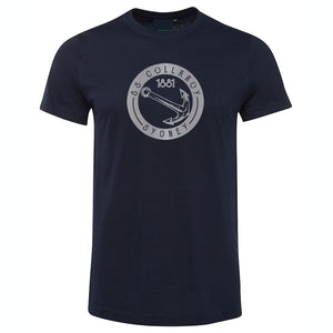S.S. Collaroy Anchor Logo T-Shirt (Navy Blue Shortsleeve)