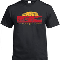 Over 50000 Years of Aboriginal Culture T-Shirt (Black, Regular and Big Sizes)