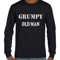 Grumpy Old Man Long Sleeve T-Shirt (Regular and Big Sizes)