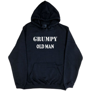 Grumpy Old Man Hoodie (Black, Regular and Big Sizes)