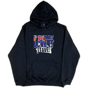 Love it or Leave Australian Flag Hoodie (Black, Regular and Big Sizes)