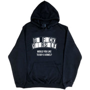 Rude Buy a Vowel Hoodie (Black, Regular and Big Sizes)