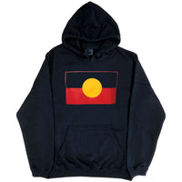 Aboriginal Flag Hoodie (Black, Regular and Big Sizes)