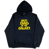 Best Dad in the Galaxy Hoodie (Black, Regular and Big Sizes)