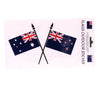 Australia Flag & New Zealand Flag Crossed Formation Sticker