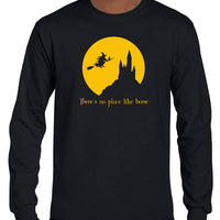 There's No Place Like Home Witch Longsleeve T-Shirt (Black)