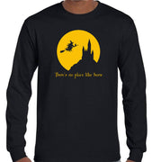 There's No Place Like Home Witch Longsleeve T-Shirt (Black)