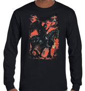 Death Rider Longsleeve T-Shirt (Black, Regular and Big Sizes)