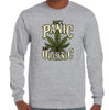 Don't Panic, It's Organic Pot Longsleeve T-Shirt (Grey)