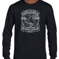 Captain Thunderbolt The Gentleman Bushranger Longsleeve T-Shirt (Black, Regular and Big Sizes)