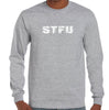 STFU (Shut The Fuck Up) Longsleeve T-Shirt (Marle Grey)