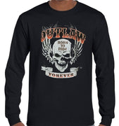 Outlaw Forever Longsleeve T-Shirt (Black, Regular and Big Sizes)