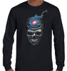 Spaced Out Skull Longsleeve T-Shirt (Black)