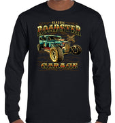 Classic Roadster Garage Longsleeve T-Shirt (Black)